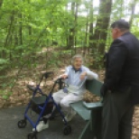 Part of one trail is usable by residents using walkers.